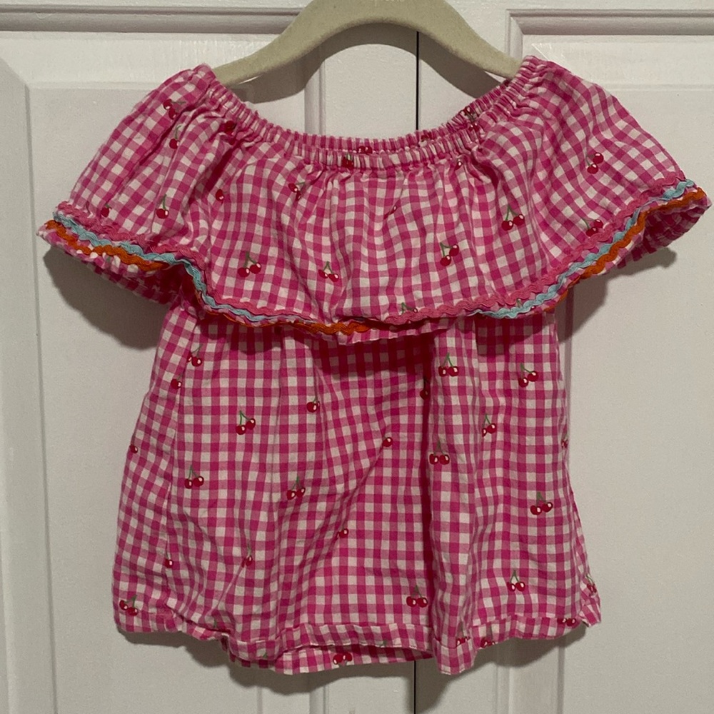 Hatley Cherry Print Blouse 4T